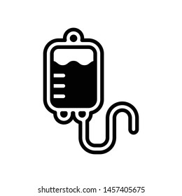 Blood Bag Vector Icon Design Template