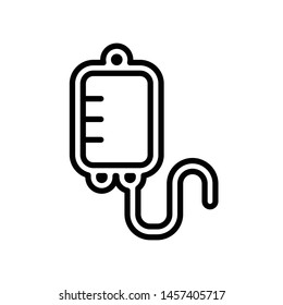 Blood Bag Vector Icon Design Template