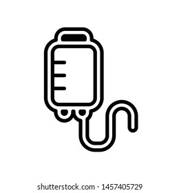 Blood Bag Vector Icon Design Template