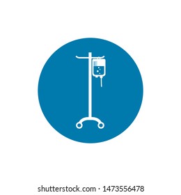 blood bag vector icon, IV bag in trendy flat style