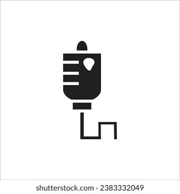 línea de icono del vector de bolsas de sangre nueva