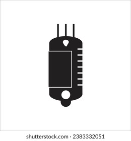blood bag vector icon line new