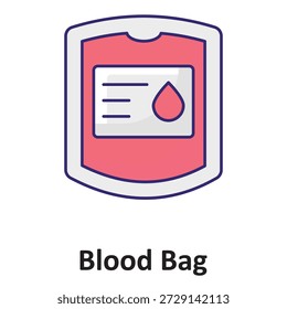  Icono del Vector de la bolsa de sangre que puede modificar o editar fácilmente

