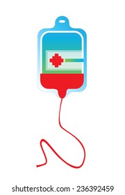 blood bag vector illustration