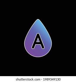 Icono del vector de gradiente azul de sangre
