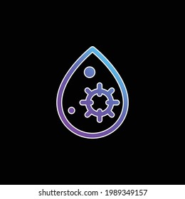 Blood blue gradient vector icon