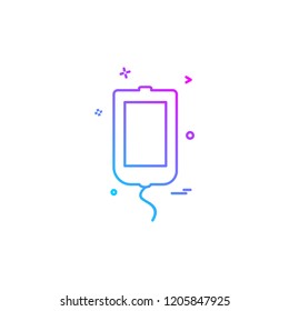 Blood bottle icon design vector