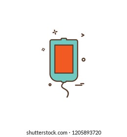 Blood bottle icon design vector