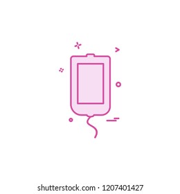 Blood bottle icon design vector