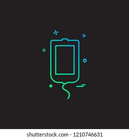 Blood bottle icon design vector