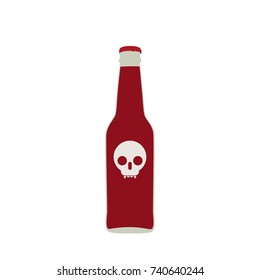 Blood bottle icon, vector illustration design. Halloween collection.