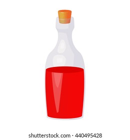 Blood bottle vector illustration isolated on a white background