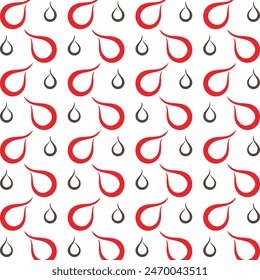 Blutatemberaubendes trendiges mehrfarbiges sich wiederholendes Muster-Vektorillustration-Hintergrunddesign