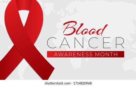 Blood Cancer Awareness Month Background Illustration Banner