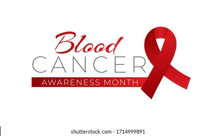 Blood Cancer Awareness Month Isolated Logo Icon Sign