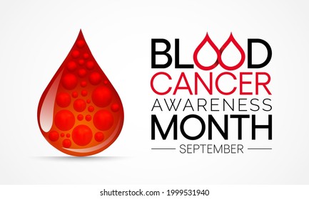 Blood Cancer Awareness Month Observed Every Stock Vector (Royalty Free ...