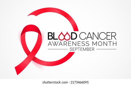 Blood Cancer Awareness Month Observed Every Stock Vector (Royalty Free ...