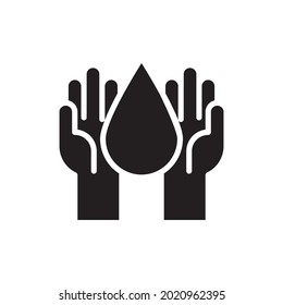 Ilustración del vector de iconos rellenos de cuidado de la sangre
