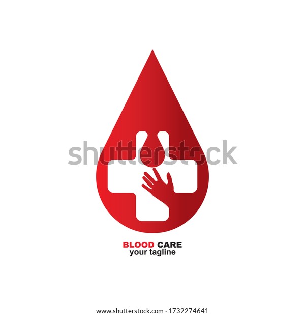 Blood Care Logo Designs Concept Vector Stock Vector (Royalty Free ...