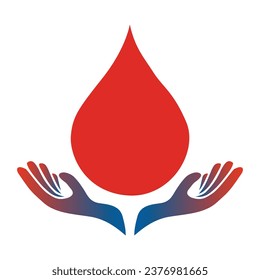 Blood Care Logo Template Design Vector, Emblem, Design Concept, Creative Symbol, Icon