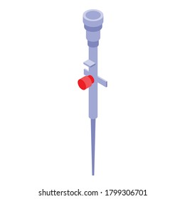 Blood catheter icon. Isometric of blood catheter vector icon for web design isolated on white background