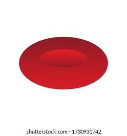 un diseño simple del vector de la ilustración de la célula sanguínea