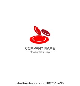 Blood cells, logo icon design vector illustration template