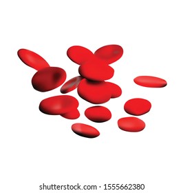 blood cells red vector illustration