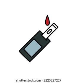 blood checker doodle icon, vector illustration
