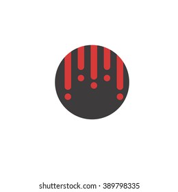 Blood circle illustration.