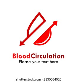 Design-Logo für die Blutzirkulation - Vorlagengrafik