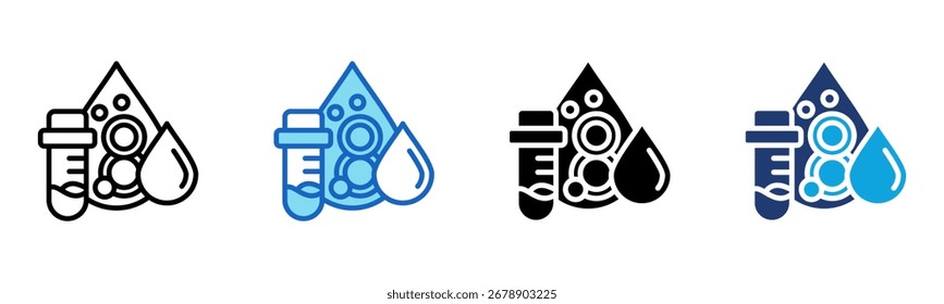 Icono de conteo de sangre Ilustración vectorial de estilo múltiple
