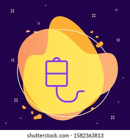 Blood, counter, transfusion vector icon. Element of medicine for mobile concept and web apps illustration. Vector icon on abstract background