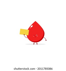Blood cute character set pose illustration mascot logo