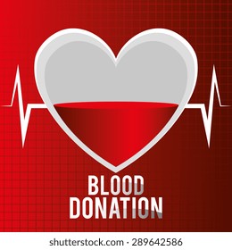 Blood design over red background, vector illustration.