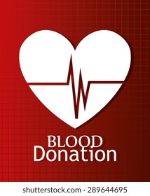 Blood design over red background, vector illustration.