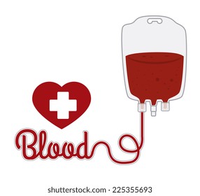 Blood design over white background, vector illustration