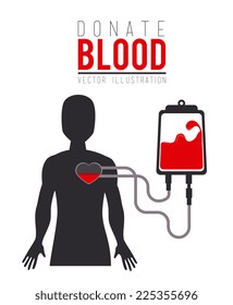 Blood design over white background, vector illustration
