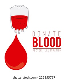 Blood design over white background, vector illustration