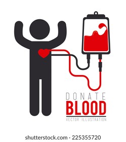 Blood design over white background, vector illustration