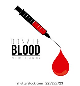Blood design over white background, vector illustration