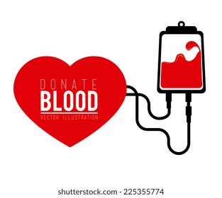 Blood design over white background, vector illustration