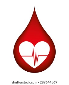 Blood design over white background, vector illustration.