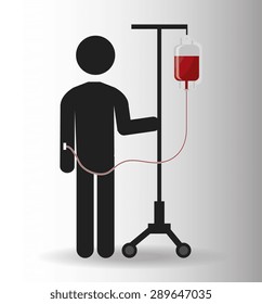 Blood design over white background, vector illustration.