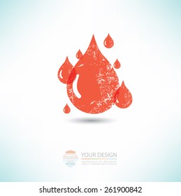 Blood design,clean vector