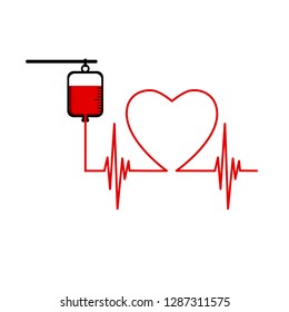 Blood donation abstract concept vector iilustration.