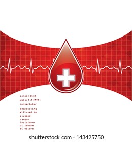 Blood donation background.vector.eps10