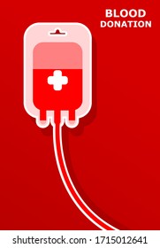 Blood Donation Blood Bags Concept Making Stock Vector (Royalty Free ...