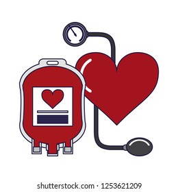 Blood donation campaign elements