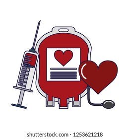 Blood donation campaign elements